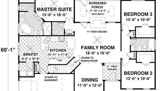 Main Level Floor Plan